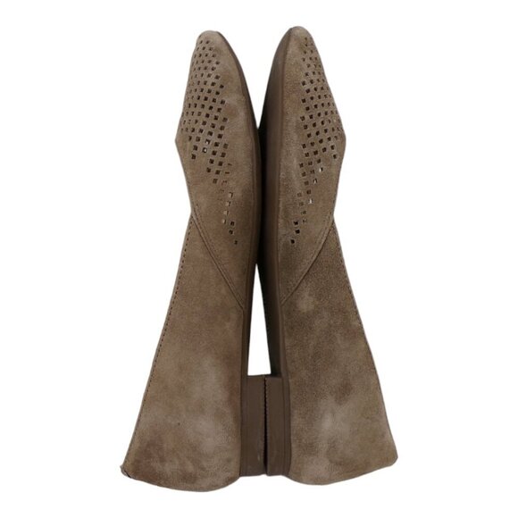 Vionic Gem Posey Taupe Perforated Suede Flats Size 6.5 #1313 - Picture 5 of 8